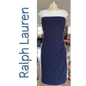 044 Ralph Lauren essential light navy dress NWT Size 12